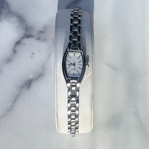 REVOLVE Petit Moments Meridian Quartz Watch in Silver Stainless Steel 7" - Picture 7 of 9